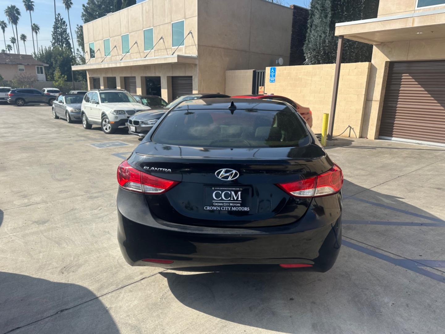 2013 Black /Black Hyundai Elantra (KMHDH4AE8DU) with an 4 Cylinder engine, Automatic transmission, located at 30 S. Berkeley Avenue, Pasadena, CA, 91107, (626) 248-7567, 34.145447, -118.109398 - Low Miles! - Photo#3